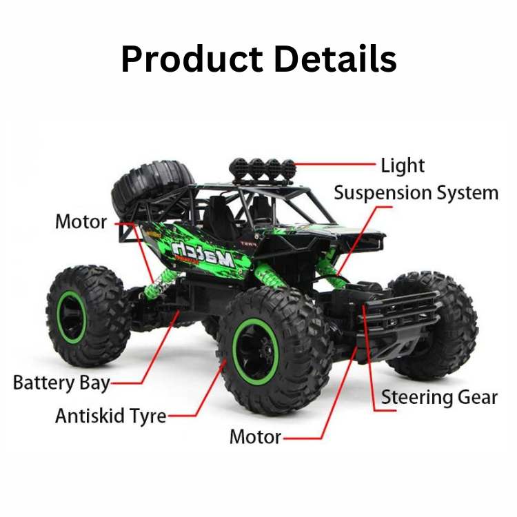 Ultimate 4x4 RC Monster Truck - Remote Control Car - Wild Eye Vision