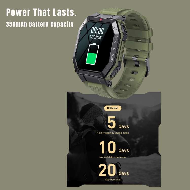 Ultra - Durable Military Smart Watch - Smart Watch - Wild Eye Vision