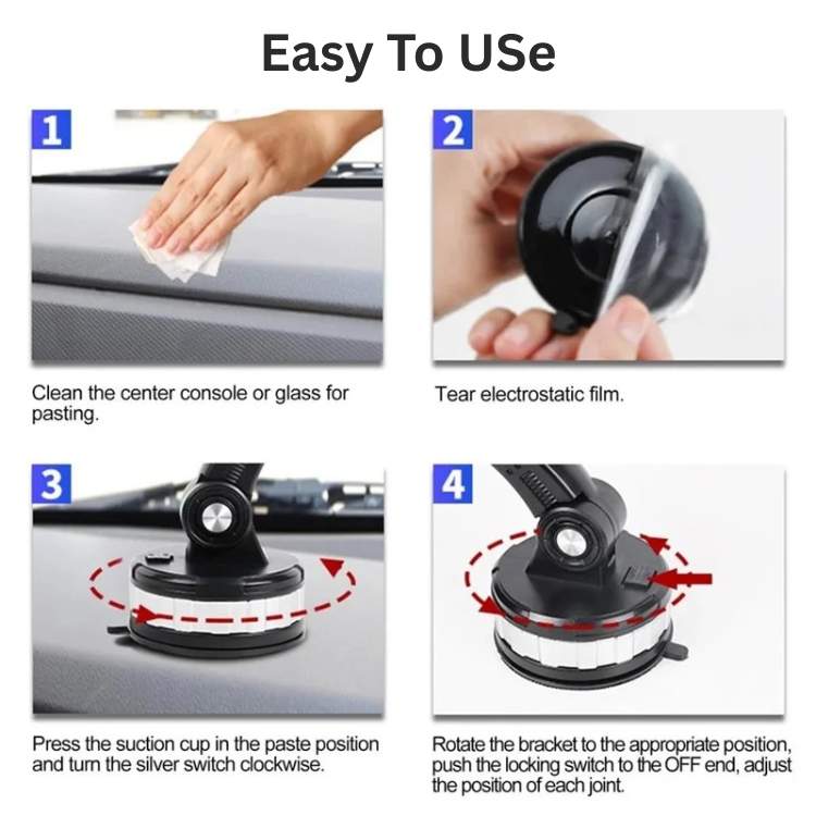 UltraSecure 360 Suction Car Phone Holder - Phone Holder - Wild Eye Vision