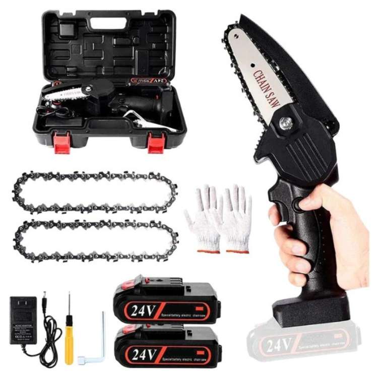 UltraSharp 24V Mini Chainsaw (Two Batteries) - Mini Chainsaw - Wild Eye Vision