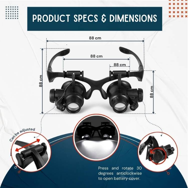 UltraVision Magnifying Glasses With Light - Magnifying Glasses - Wild Eye Vision