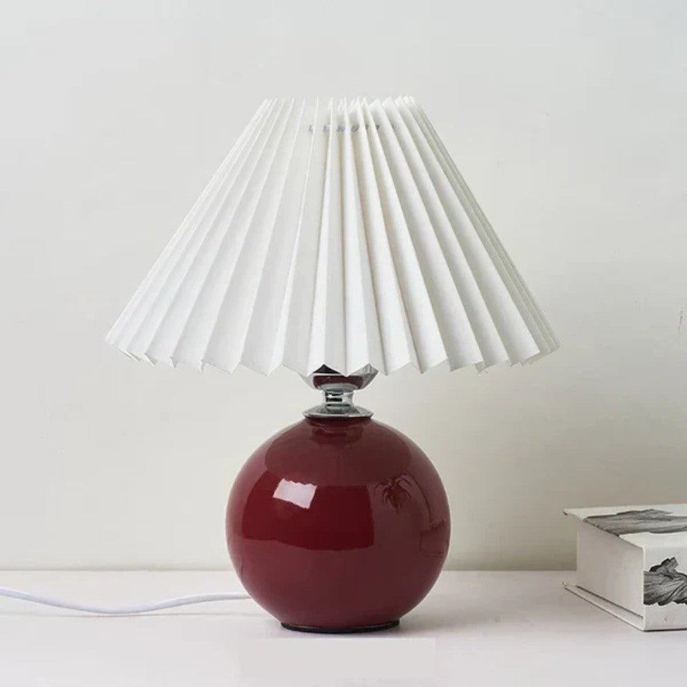 Vintage Pleated Shade Table Lamp - Table Lamp - Wild Eye Vision