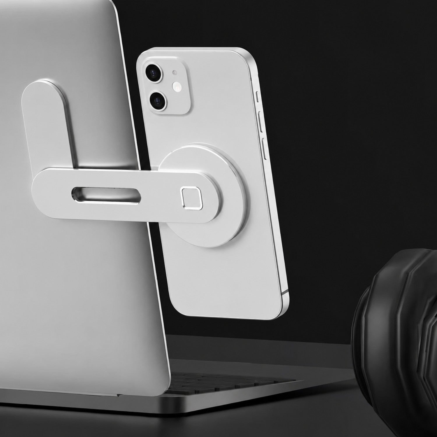 Magnetic Laptop Phone Holder