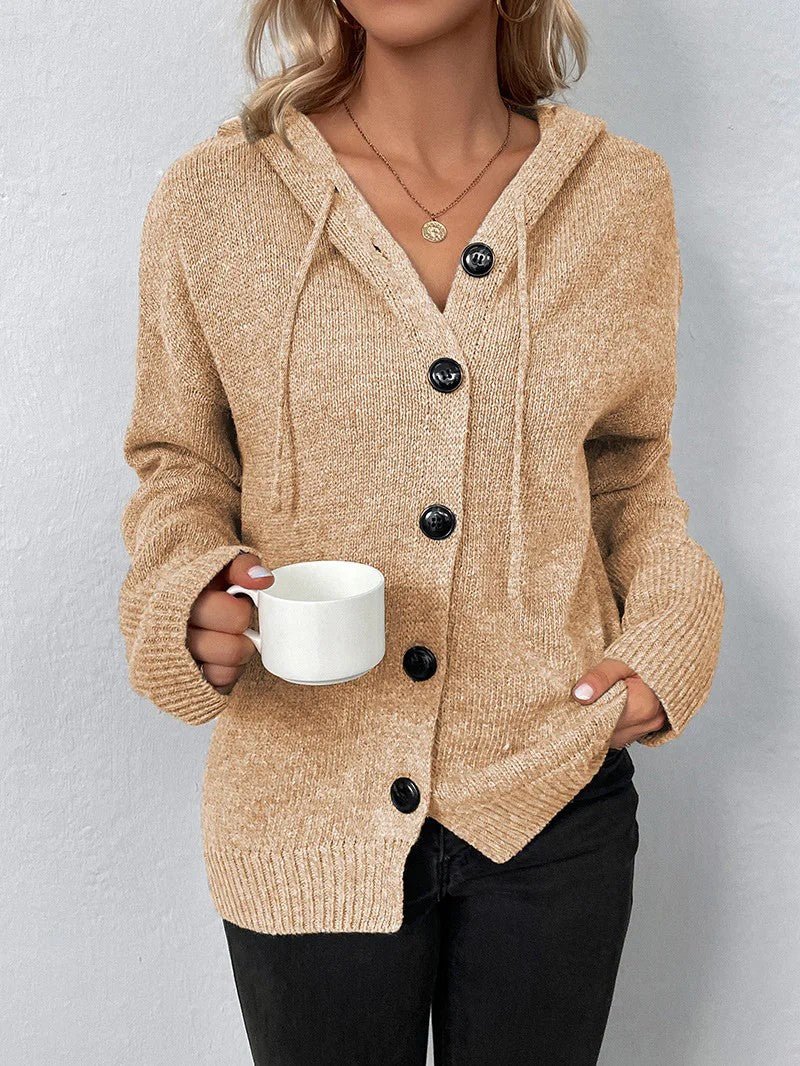 Women's Button Front Knit Cardigan - Women Knit Cardigan - Wild Eye Vision
