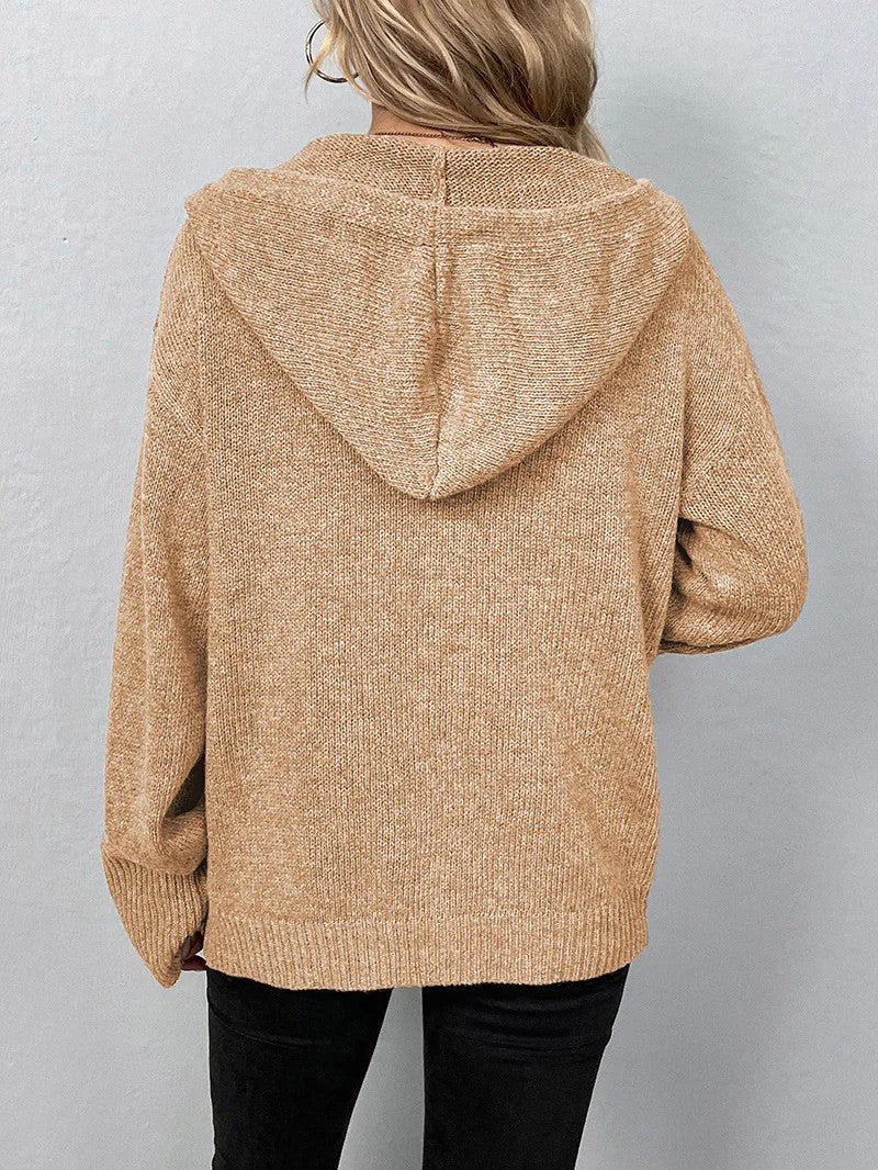 Women's Button Front Knit Cardigan - Women Knit Cardigan - Wild Eye Vision