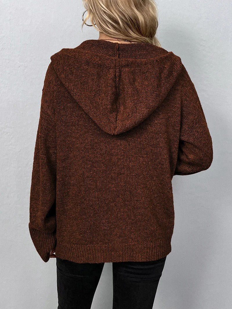 Women's Button Front Knit Cardigan - Women Knit Cardigan - Wild Eye Vision