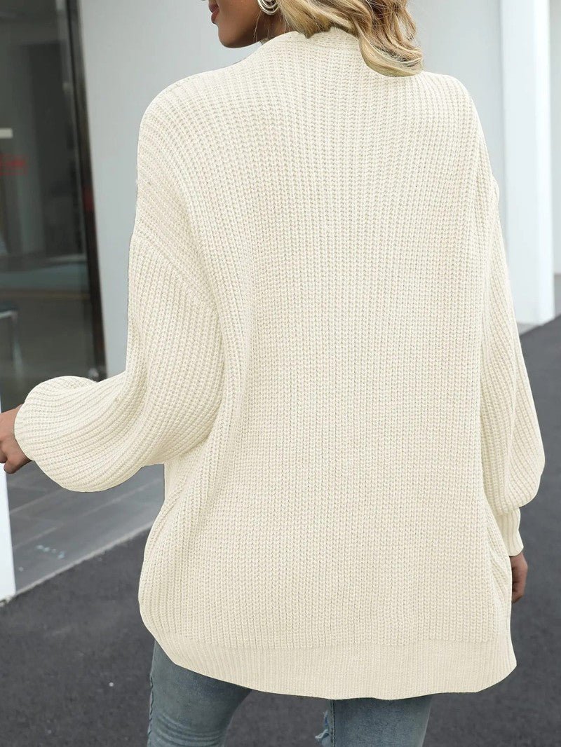 Women's Casual Chunky Knit Cardigan - Women Knit Cardigan - Wild Eye Vision