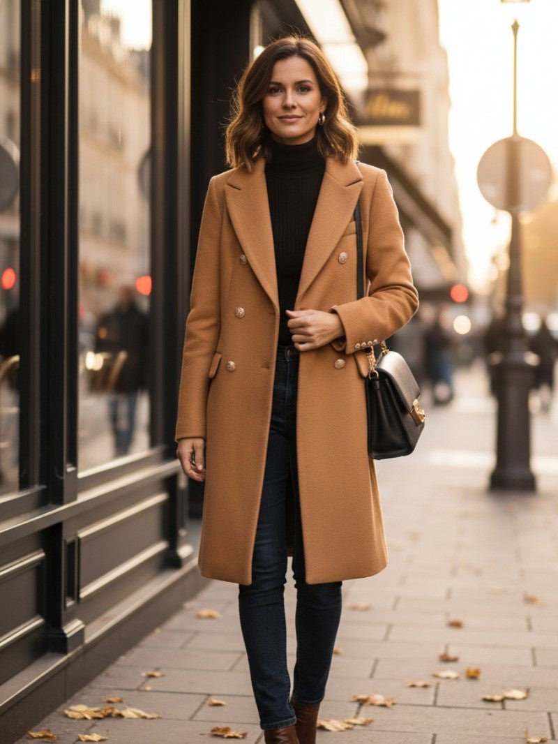 Women's Classic Structured Peacoat - Women's Coat - Wild Eye Vision