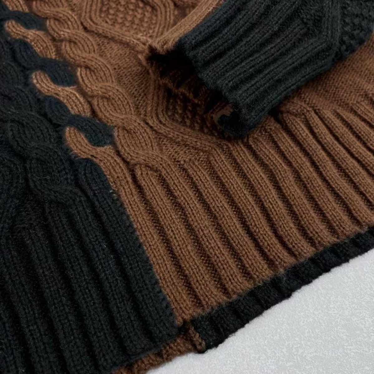 Women’s Colour Block Knit Top - Women Cardigan - Wild Eye Vision