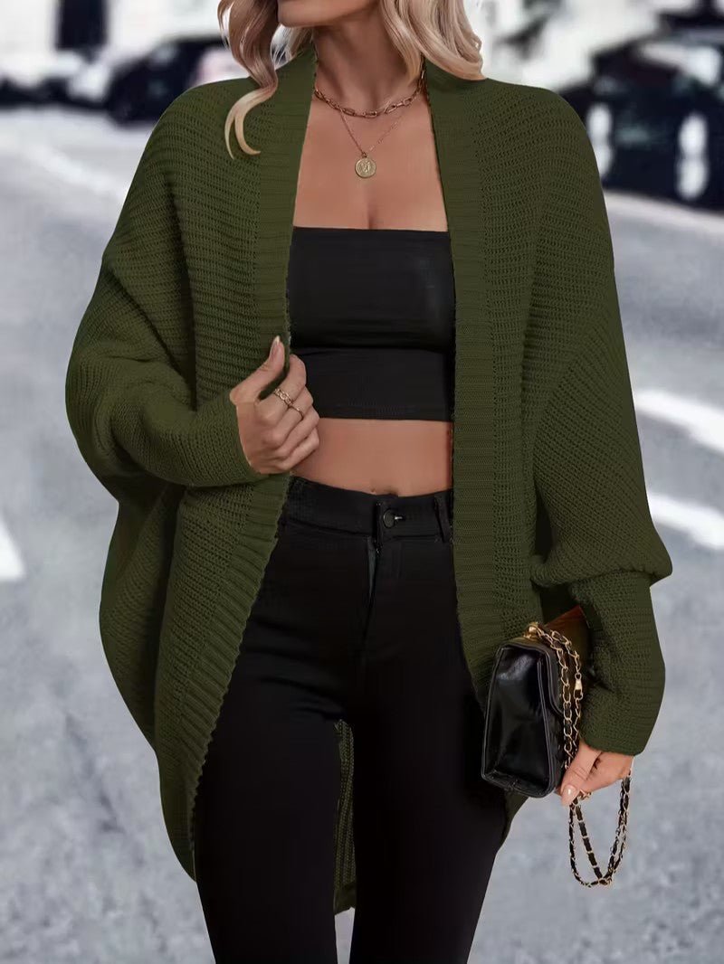 Women’s Long Open Front Cardigan - Women Knit Cardigan - Wild Eye Vision