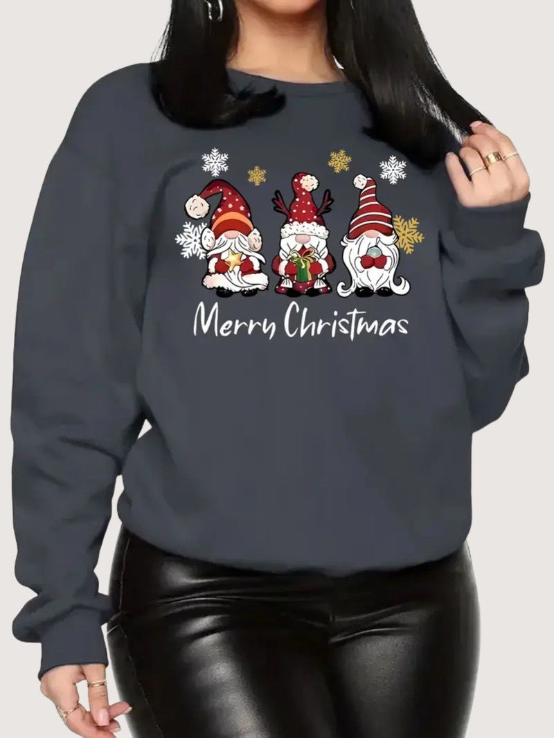 Women’s Merry Christmas Gnome Sweatshirt - Ladies Christmas Jumpers - Wild Eye Vision