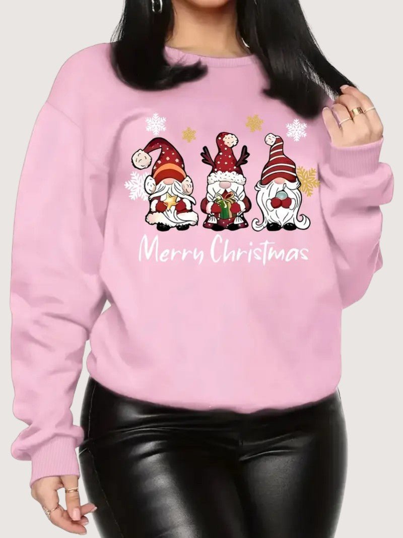 Women’s Merry Christmas Gnome Sweatshirt - Ladies Christmas Jumpers - Wild Eye Vision