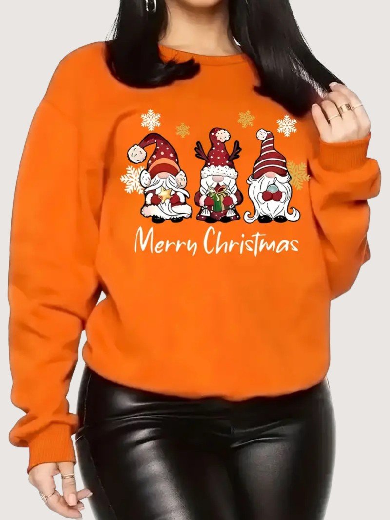 Women’s Merry Christmas Gnome Sweatshirt - Ladies Christmas Jumpers - Wild Eye Vision