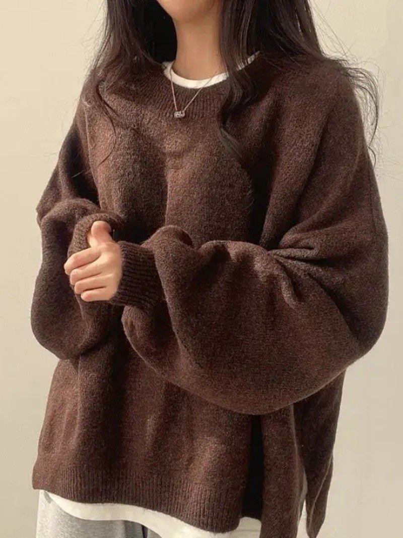 Women’s Oversized Lantern Sleeve Jumper - Women Jumper - Wild Eye Vision