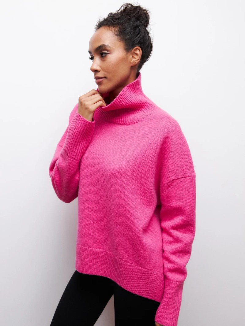 Women’s Oversized Turtleneck Jumper - Women Jumper - Wild Eye Vision