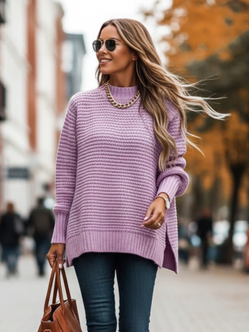 Women's Oversized Warm Knitted Jumper - Women Knitted Jumper - Wild Eye Vision