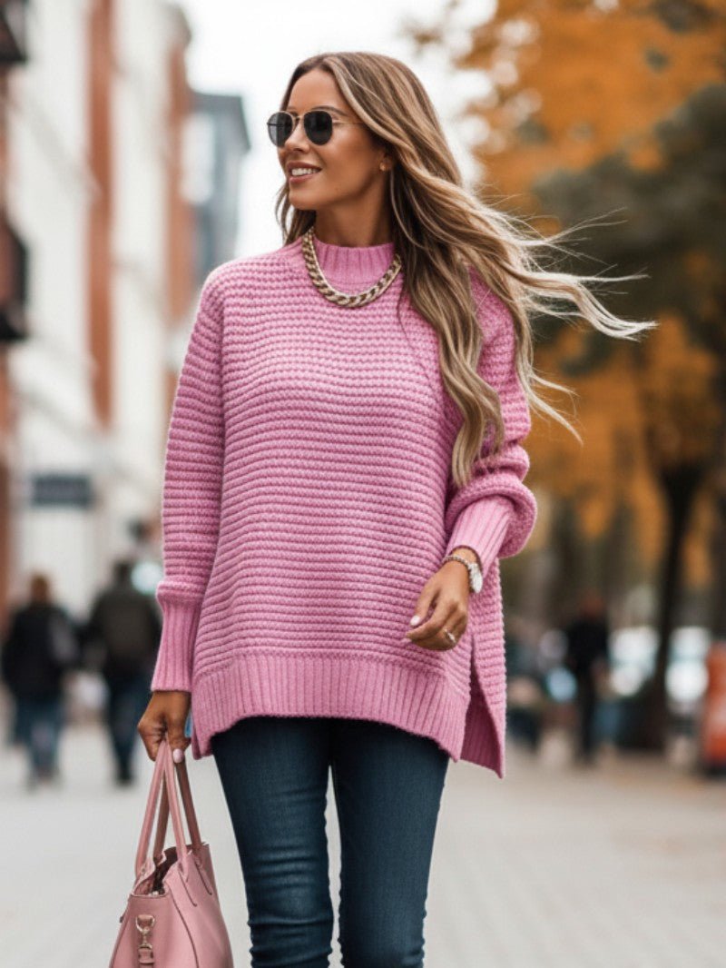 Women's Oversized Warm Knitted Jumper - Women Knitted Jumper - Wild Eye Vision