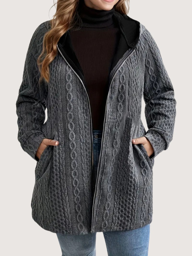 Women's Plus Size Casual Zip Coat - Women's Coat - Wild Eye Vision
