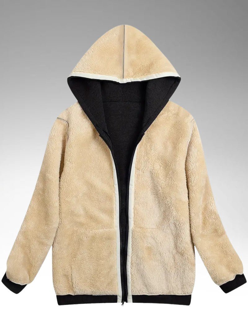 Women’s Plush Fleece - Lined Hooded Jacket - Women's Winter Jacket - Wild Eye Vision