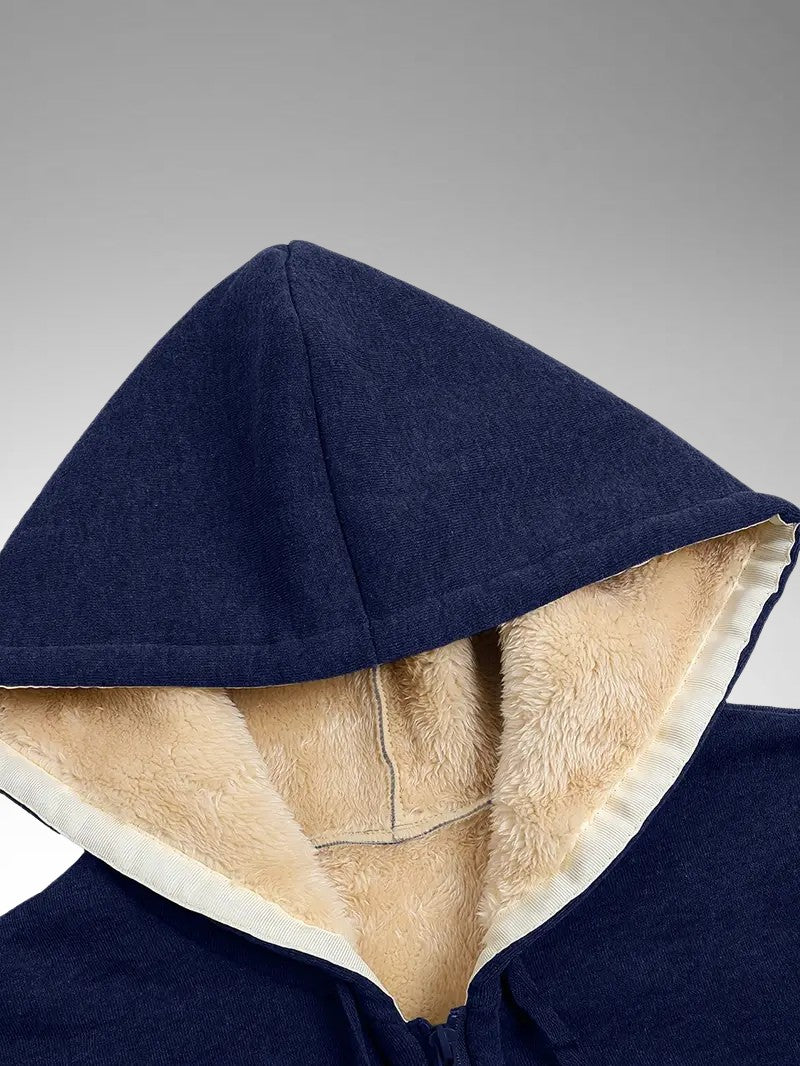 Women’s Plush Fleece - Lined Hooded Jacket - Women's Winter Jacket - Wild Eye Vision