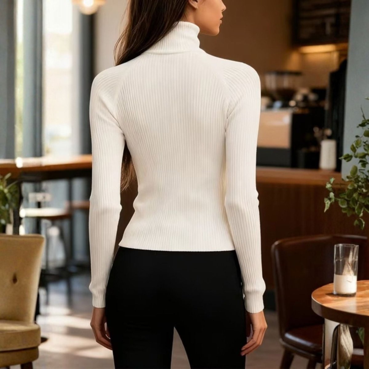 Women’s Ribbed Half Zip Top - Women Quarter Zip Pullover - Wild Eye Vision