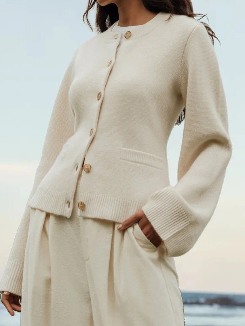 Women's Slim Fit Button Cardigan - Women Cardigan - Wild Eye Vision