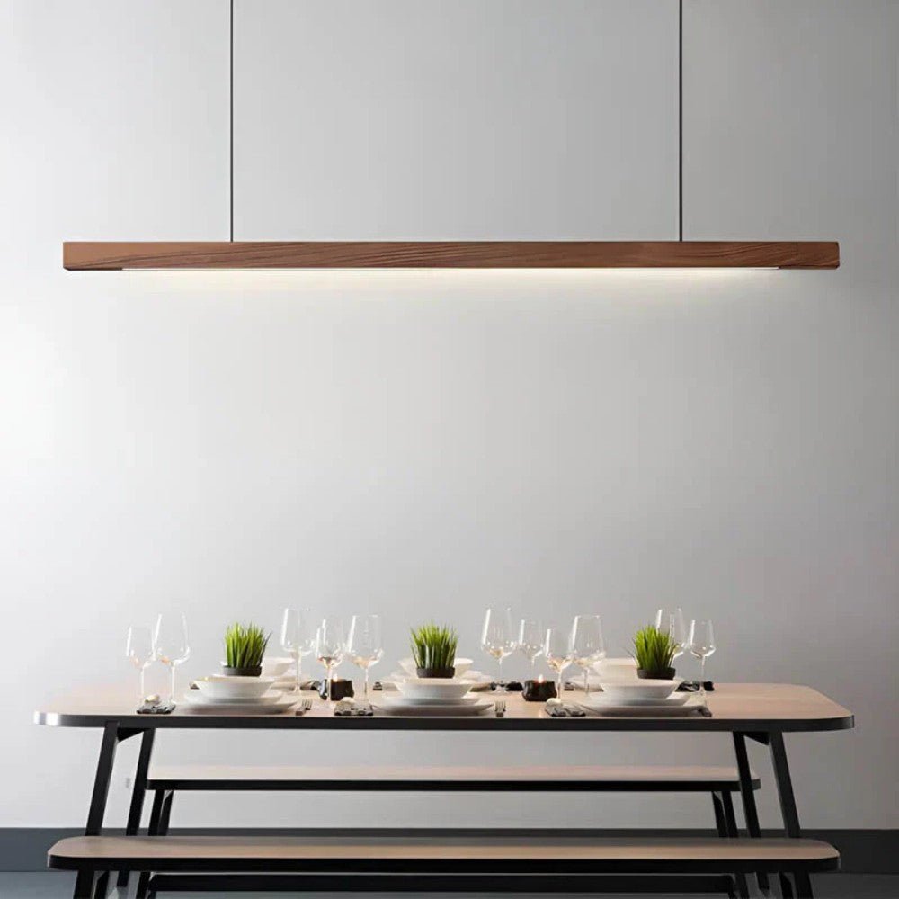 Wooden Linear Pendant Light for Kitchen - Pendant Light - Wild Eye Vision