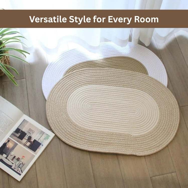 WovenNest Oval Braided Floor Mat - Mat - Wild Eye Vision